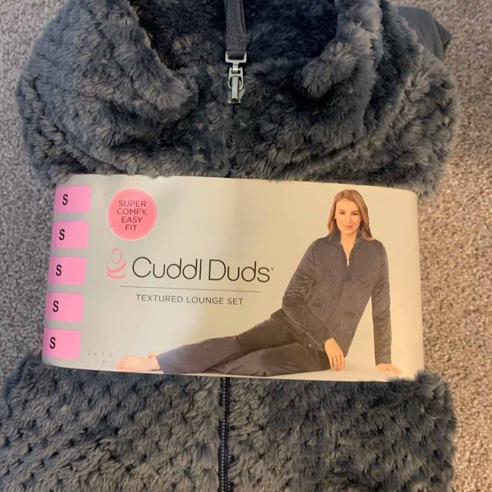 cuddl duds textured lounge set